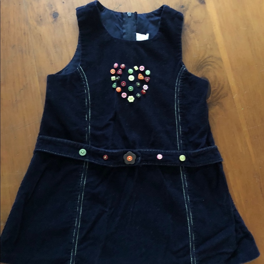 Navy blue corduroy jumper